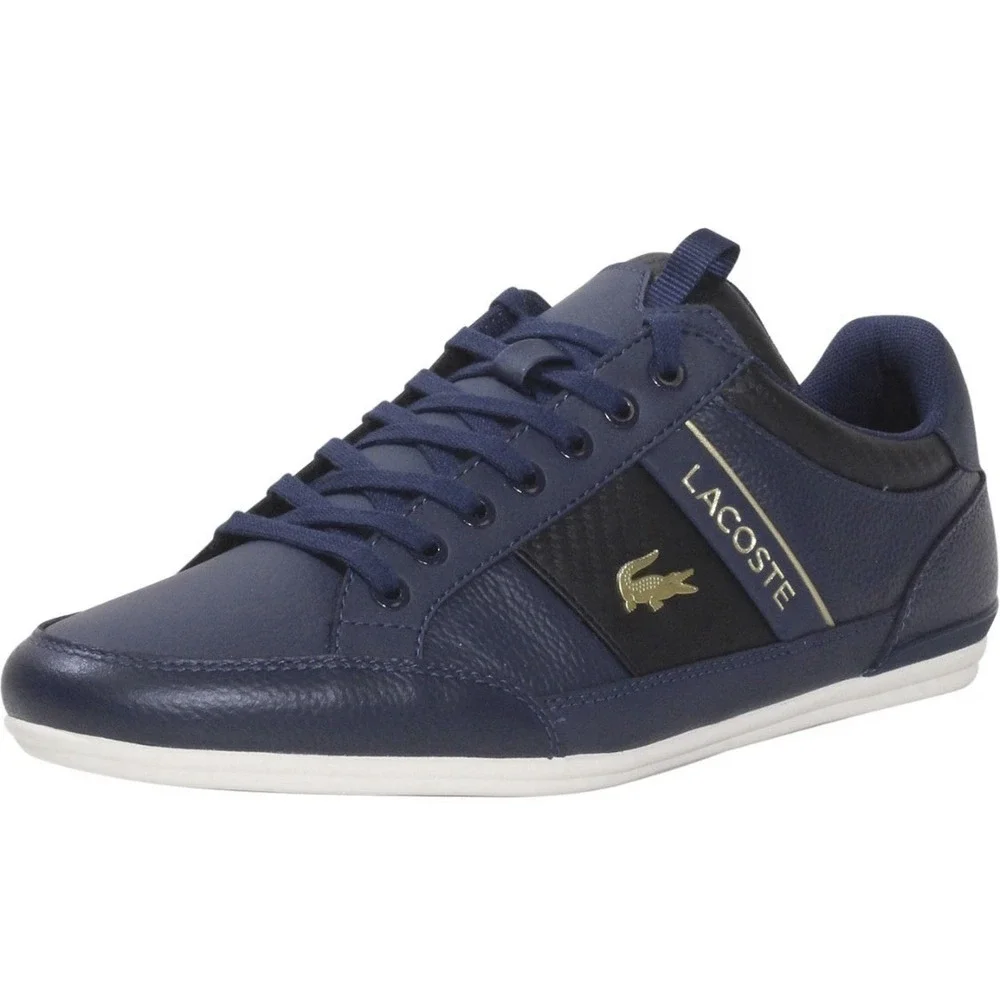 Lacoste Men's‎ Chaymon-0120-1 Sneakers Low Top Navy/Black Size 13